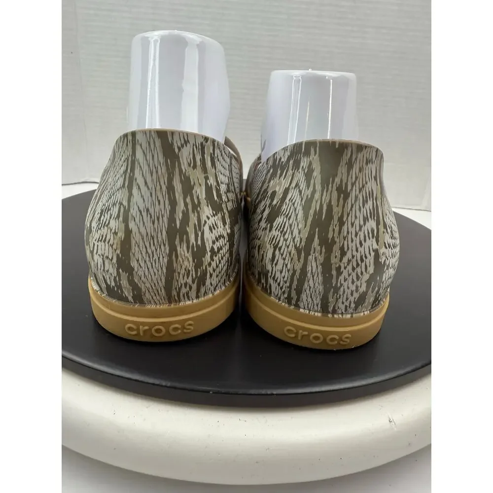 Crocs Tulum Iconic Comfort Women's Size 11 Snake Print Slip On Sandals‎ Slip On